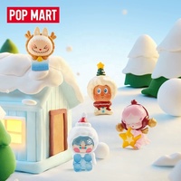 Figurine POP BEAN 100% originale Labubu POPMART, cadeau de Noël, livraison, mini figurine artisanale, boîte mystère, boîte aveugle