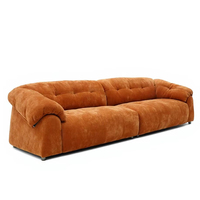 Canapé nuage inclinable haut de gamme une place en tissu chenille, style minimaliste français, pour salon, villa, appartement, confortable et élégant