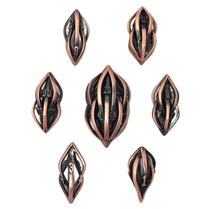 Arcanum Silver 7 piezas 3D impreso poliédrico RPG dados mazmorras y dragones Metal DND juego jugador conjunto diseño hueco - Product Image 6