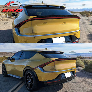 Convient pour Kia EV6 2021-2026 Spoiler de coffre style X non peint noir - Product Image 2