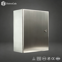 Boîtier en acier inoxydable testé en pulvérisation salée L CE RoHS 480H, boîtier IP66 pour environnements difficiles HMB-BX