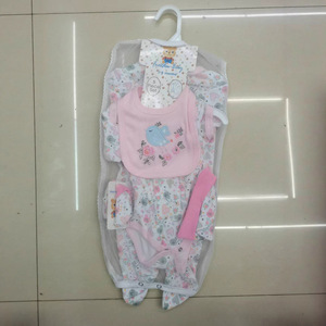 Pyjama bébé en coton doux antibactérien à cinq pièces, manches courtes, <span class=keywords><strong>Harper</strong></span>, long, pour grimper, printemps été, nouveau-né - Product Image 3