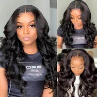 Perruques Lace Front 13x4 en Cheveux Humains de 28 Pouces, Ondulées, Prêtes à Porter, Perruques avec Closure, Adaptées aux Débutantes, Dentelle HD