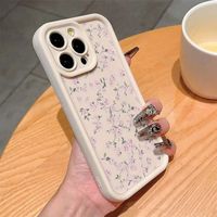 Coques de Téléphone Antichoc Luxe Fleurs pour iPhone 17 Air 16 15 Plus Pro Max 14 13 12 11 X – Housse de Protection Arrière Anti-chute
