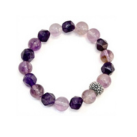 Bracelet en perles fait main 10/11 mm en quartz naturel, magnifique bracelet de protection des chakras en cristal, cadeau pour la Saint-Valentin