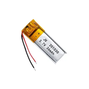 2mm * 10mm * 30mm subminiature लिथियम बहुलक बैटरी 201030 3.7v 60mah लाइपो बैटरी