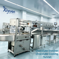 Biscuit chocolade-coatingmachine met roerfunctie, automatische temperatuurregeling, voor chocoladeverwerking