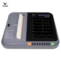 Mesin EKG Veteriner Portabel VM-12 Dengan Data USB/Printer Terintegrasi untuk Hewan/Hewan Peliharaan Monitor EKG Medis 12 Lead
