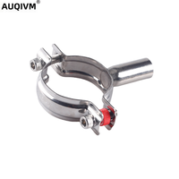 Support de tuyau en acier inoxydable AUQIVM 304 avec pince fixe réglable en PVC collier de serrage à filetage interne