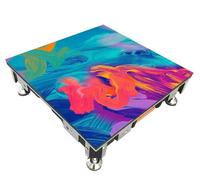 Planchers de danse interactifs vidéo 3D en aluminium moulé sous pression, entièrement colorés, à installation facile, pour centres commerciaux et salles de danse.
