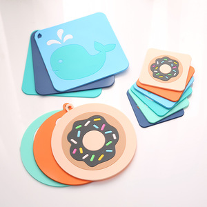Anti Slip Rubber Soft PVC Traditional Eco-Friendly Custom Printing Irregular Shape Cup <b>Coasters</b> - Product Image 2