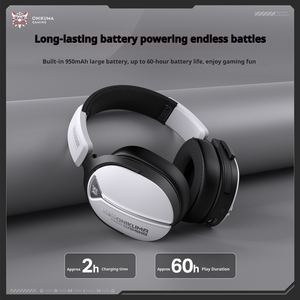 หูฟังเกมมิ่งไร้สาย <span class=keywords><strong>ONIKUMA</strong></span> GT887 แบบ Quad-Mode - 2.4G/BT/USB-C/3.5 มม. ไดรเวอร์แบบไดนามิก ลดการดีเลย์ ไมโครโฟนตัดเสียงรบกวน สำหรับการบิน - Product Image 6