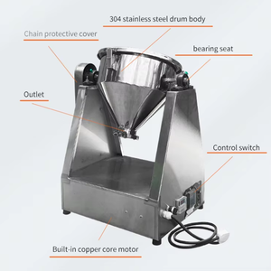 Miscelatore per Polveri Metalliche Fini, Macchina Miscelatrice a Doppio Cono, Blender a Doppio Cono - Product Image 4