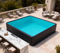 Piscine hors sol gonflable à structure rigide en drop stitch haute résistance pour l'extérieur