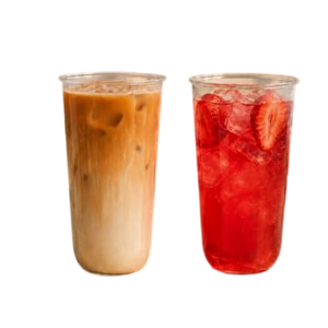 Gobelet à bulles de thé Boba en PP rigide transparent givré de 16 oz et 24 oz avec logo personnalisé imprimé, jetable, pour boissons, glaces, café, nourriture, bière - Product Image 1