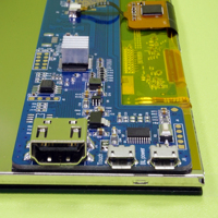 Ahududu Pi 3B 4B için 10.1 "1280*800 IPS LCD USB I2C kapasitif dokunmatik ekran