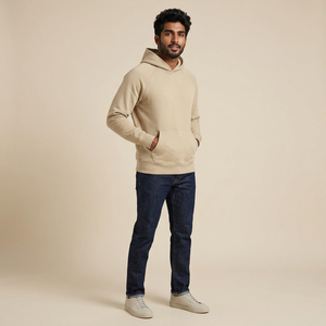 Sweat à capuche homme décontracté avec logo personnalisé de haute qualité Sweat à capuche homme Lettre Logo Double ligne Poitrine Style Pull Hommes Sweats à capuche amples - Product Image 1