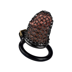 Jaula de Castidad Flexible Hueca FRRK con Anillos para Pene, Juguetes Sexuales de Acero Inoxidable para Hombre - Product Image 1