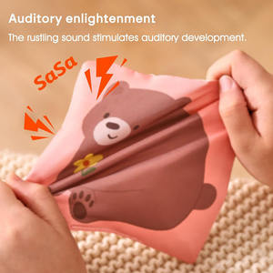 B843 bébé boîte à mouchoirs Montessori jouets bébé sensoriel garçon fille cadeaux Polyester peluche peluche en gros Eco boîte à mouchoirs Montessori - Product Image 5