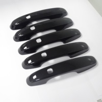 Couvre-poignée de porte de voiture ABS Noir brillant Fabrication d'accessoires automobiles pour Ford Transit Custom 2024 VW T7 VERSION SANS CLÉ