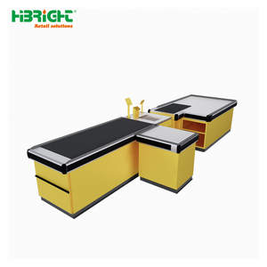 Comptoir de caisse personnalisé pour supermarché, en acier durable, pour magasin de quincaillerie et de matériaux de construction - Product Image 3