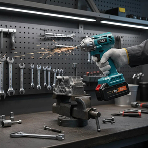 Chiave elettrica elettrica di vendita diretta in fabbrica utensili elettrici di grande capacità al litio senza fili chiave a impatto - Product Image 5