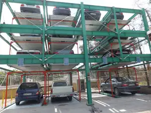 2 Tiang Lift Taman Garasi Bangunan PSH Sistem Peralatan Parkir Mobil Pintar