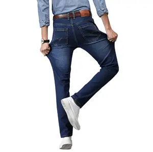 мужские джинсы, узкие, небесно-голубой Suppliers-OEM-сервис, рваные джинсы, узкие брюки, Стрейчевые джинсы для мужчин, небесно-голубые джинсы