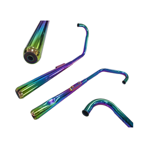 Silenciador de Escape para Motocicleta de Alto Rendimiento para NKD125 / SL125 / AK125S |   Escape de Competición Tornasol Neo Chrome |   Piezas Modificadas para 125cc - Product Image 1