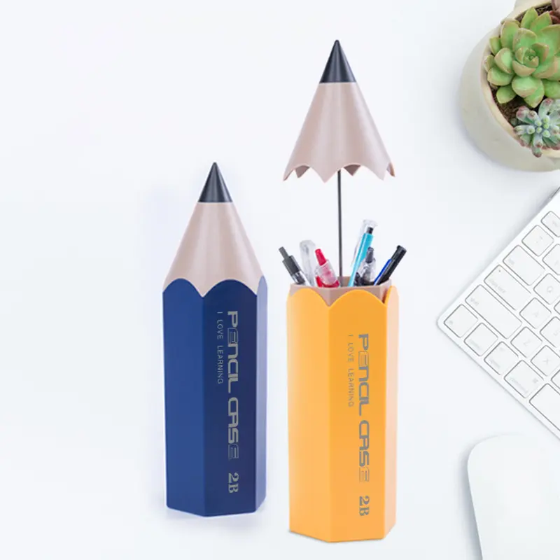 Nouvelle Collection de parapluie créatif pour enfants, porte-crayon Anti-poussière en forme de crayon