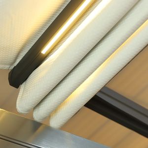 Auvents de toit rétractables motorisés en alliage d'aluminium Toit rétractable en PVC Arches de pergola Arbres <span class=keywords><strong>Cassette</strong></span> complète pliable - Product Image 6