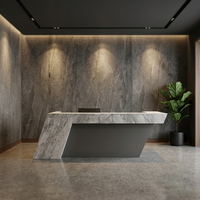 Revêtement mural en blocs de marbre naturel flexible décoratif pour salle de bain moderne et usage intérieur - Écologique et robuste