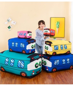 Vente chaude : Peluches de mini-bus de dessin animé, cadeaux personnalisés pour enfants, jouets en peluche de microbus simulé, jouets en peluche pour machine à griffes - Product Image 6