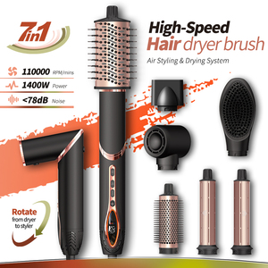 7-in-1 Ionen High-Speed Haartrocknerbürste, Heißluftbürste und Haarstyler, Automatischer Lockenstab - Product Image 4