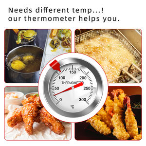 2-Zoll-Thermometer mit 12-Zoll-Edelstahlsonde zum Kochen von Fleisch, Süßigkeiten, Frittiergerichten, für Grill, Truthahn, BBQ - Product Image 5