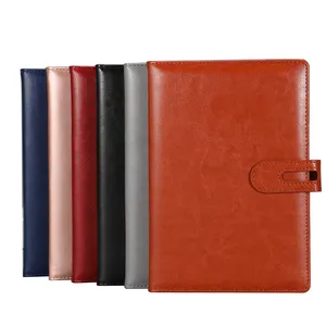 Custom A5 notebook can replace the inner core pu leather cover day planner notebook business notepad