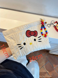 Cute Cartoon Quilted Cosmetic <b>Bag</b> Large Capacity Zipper <b>Makeup</b> Organizer for Travel OEM Supported - Product Image 6