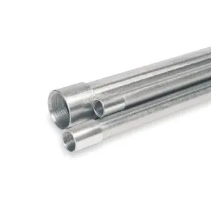 hot dip galvanized steel pipe BSEN 61386 Class 4 Steel Conduit, Metric Threads