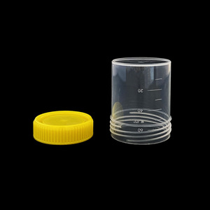 Vaso para Orina de Plástico Kangxin de 60 ml con Tapa de Rosca de PP, Recipiente para Muestras de Laboratorio - Product Image 2