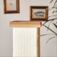 Nouvelle Tendance 2026 : Griffoir pour Chat en Bois et Sisal, Design Colonne Romaine Classique de Luxe, Structure d'Escalade Durable pour Intérieur