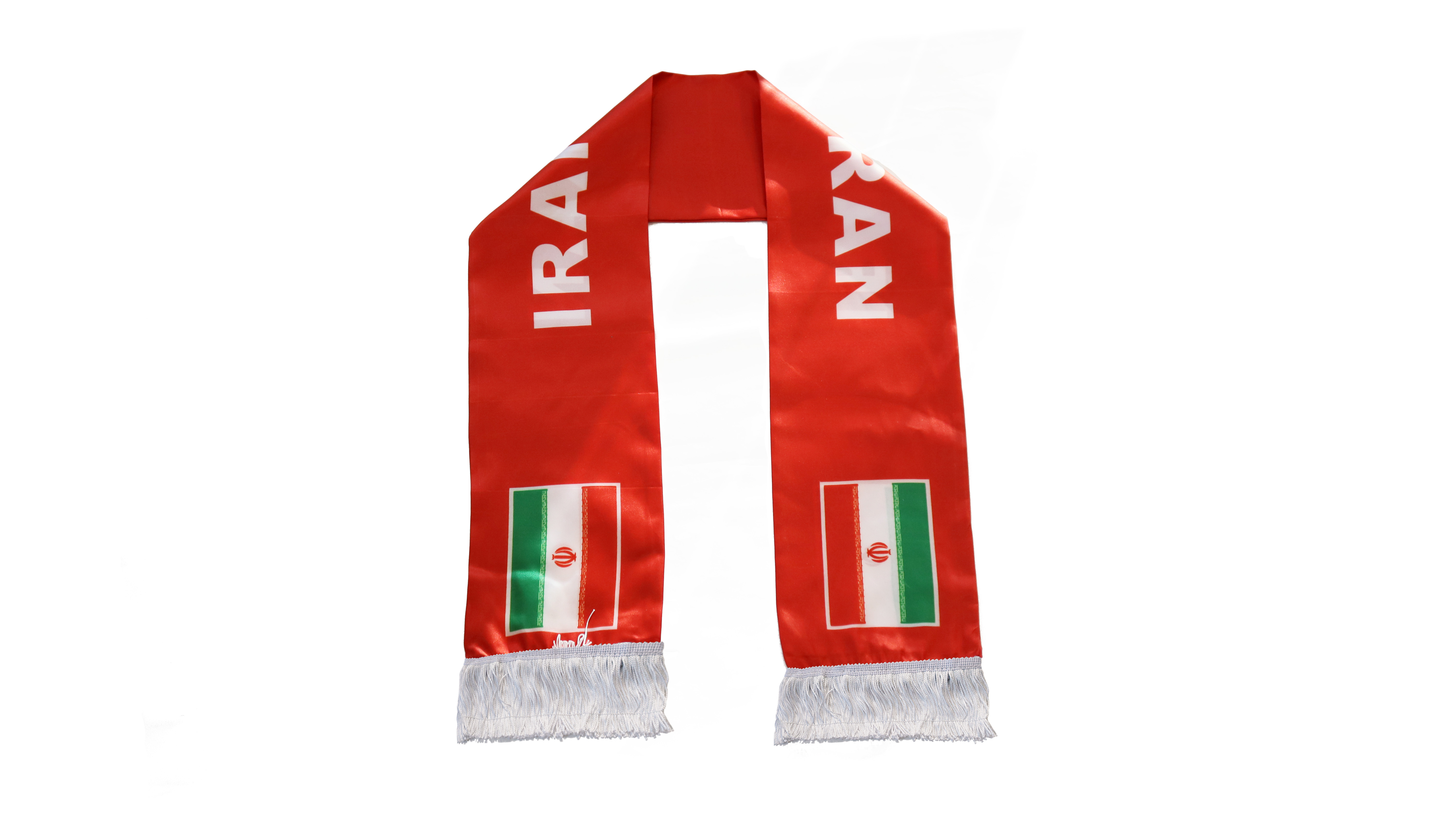 Custom Printed Scarf with Iran Flag - 17x135cm Wholesale