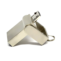 Flashdisk Metal OTG Putar 2 in 1 Micro USB untuk Ponsel Android Logo Custom Grosir