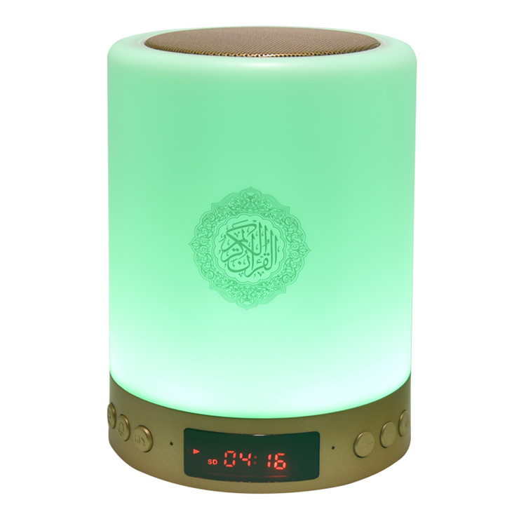 Хит продаж, динамик Корана, светодиодный ночник, лампа в Корейском стиле, часы AZAN, mp3-плеер