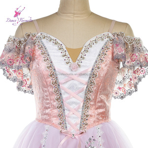 Tutu de ballet rose long et romantique B26645 pour la variation de <span class=keywords><strong>Coppelia</strong></span>, tutu de compétition de ballet - Product Image 5