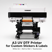 Machine d'impression numérique UV DTF automatique à jet d'encre Versijet pour transferts sur gobelets, autocollants, tête d'impression XP600, laminateur