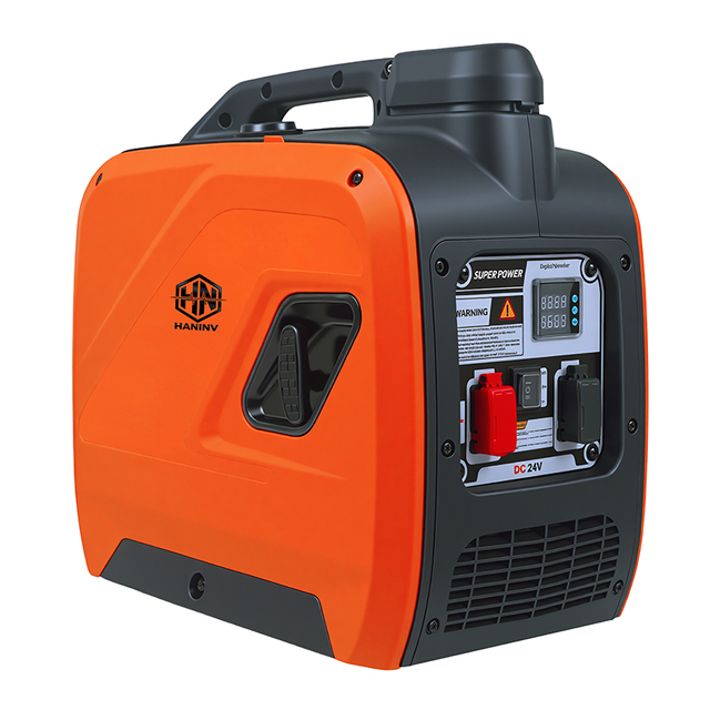 24V DC Silent Inverter Generator 2000W Portable Power for Semi Truck Sleeper Cab Parking Air Conditioner & Heavy Duty Vehicle