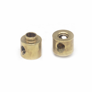 Douille en laiton sur mesure OEM M3, entièrement filetée, avec trou latéral fileté, écrou d'insertion usiné, fixation aux dimensions personnalisées - Product Image 3
