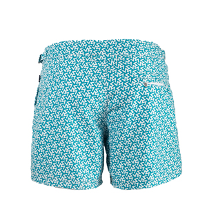 Pantaloncini da ginnastica elastici da <span class=keywords><strong>uomo</strong></span> di alta qualità pantaloncini da spiaggia elasticizzati a 4 vie Shorts da spiaggia slip in Spandex riciclati stampati personalizzati - Product Image 2