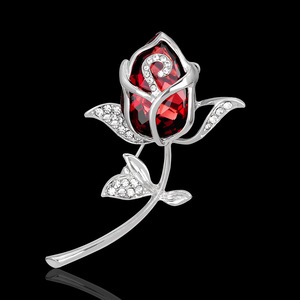 Broche de Rosa para Traje, Aleación con Baño Ecológico, Accesorio de Moda para Bodas y Compromisos para Trajes de Mujer - Product Image 2