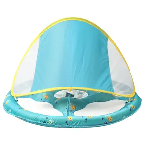Swimbobo diskon besar anak-anak terbaik mengapung di dalam diameter anak-anak berenang mengambang bayi tiup kursi renang cincin dengan kanopi